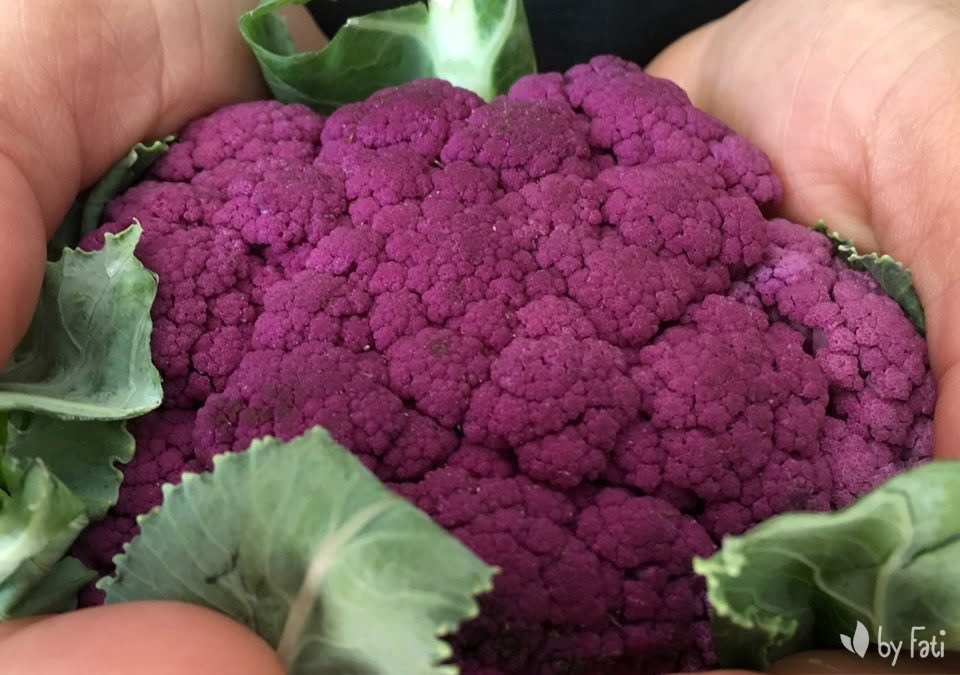 Puré de coliflor morada sin ser morado