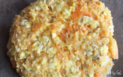 Hamburguesas de judías blancas, boniato, queso feta y toque de vinagre