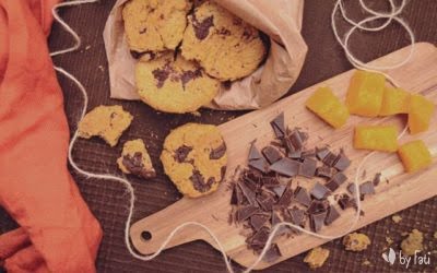 Galletas de calabaza y choco sin azúcar