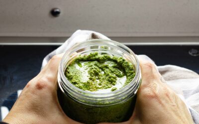 Pesto de Kale, Tomates Secos y Avellanas