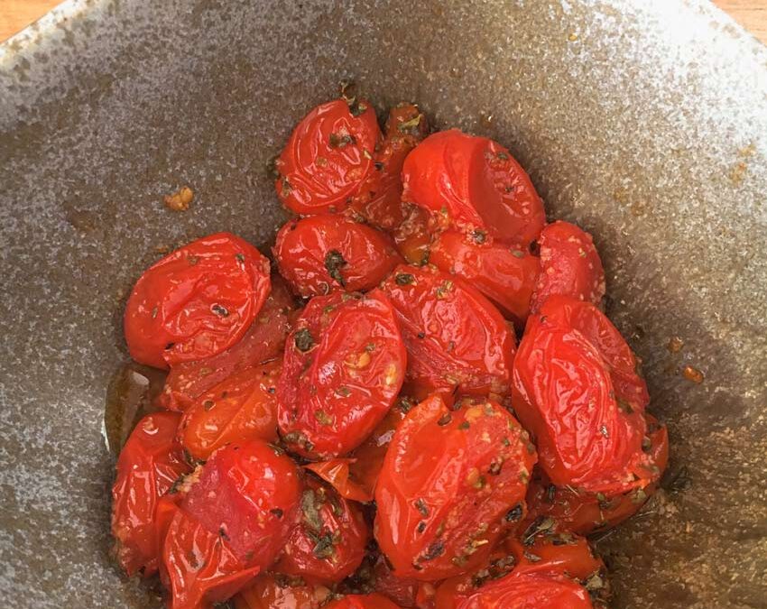 Tomates cherri pseudo asados